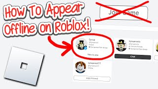 How to Appear OFFLINE on Roblox 2024 [upl. by Marva]