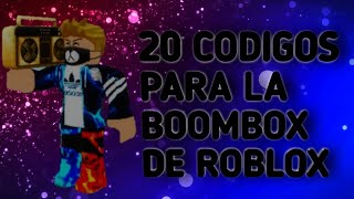 20 CODIGOS DE MUSICA PARA LA BOOMBOX DE ROBLOX FUNCIONALES  REX GAMER [upl. by Sherwin]