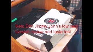 Keto Diet Jimmy Johns low carb LCHF Unwich review and taste test [upl. by Esialb]