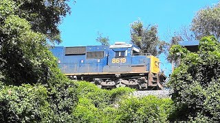 CSX W763 Over Gadsbys Run In Halethorpe MD [upl. by Imeaj28]