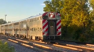 Metra 8470 leads inbound train 668 into Woodstock 932024 [upl. by Farrah]