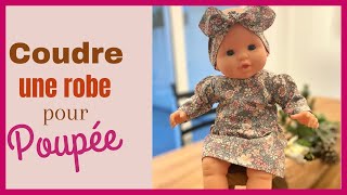 Tuto Couture  coudre une robe pour poupée 36 cm [upl. by Ahcilef]