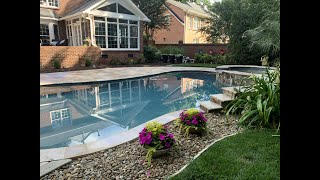 Waxhaw NC Sealing Travertine Deck  Durable Non Slip Application [upl. by Llerod]