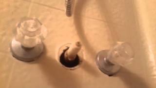 Bath Tub Shower Diverter Valve Stuck Wont Turn At All Maintenance Repair Video [upl. by Osanna]