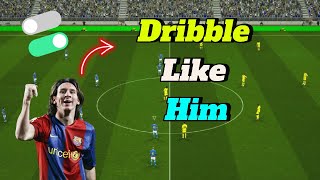 How to Dribble WITHOUT any SKILLS 🔥 eFootball 2025 Mobile 🎮 [upl. by Ahseekan]