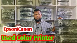 Epsoncanon Used Color Printer।।A3 Printer ।। Printer world [upl. by Ahtnamas681]