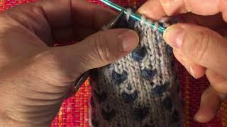 SailorChiqns Nova Scotia Thrummed Mittens  How To Thrum Butterfly Thrum Version [upl. by Leilani]