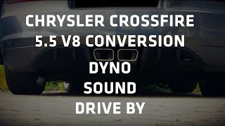 Chrysler Crossfire 55 AMG V8  Dyno test Sound Drive by [upl. by Allare]