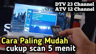 Cara Mencari Siaran Digital di TV Polytron [upl. by Parrisch885]