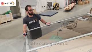 How to Assemble a Screen Door [upl. by Ilohcin]