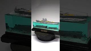 YAMATO before and after Diorama Check Full video ☝️☝️ shorts diorama resinart battleship ww2 [upl. by Cecil]