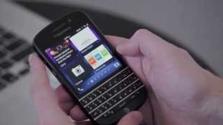 BlackBerry Q10 First Look and Review [upl. by Hnahc107]