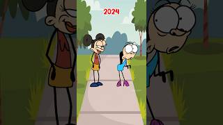 Man 2014 vs 2024 animation meme memes shorts [upl. by Ynnig197]