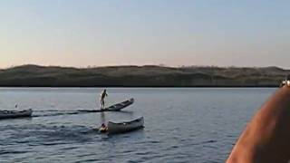 Mens Gunwale Pumping at the Gunflint Trail Canoe Races [upl. by Mishaan]