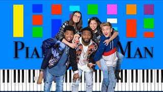 Game Shakers Theme Song Slow Easy Medium Piano Tutorial 4K [upl. by Inasah]