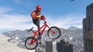 SpiderMan JumpsFails  GTA 5 Epic Ragdolls Live [upl. by Apostles]