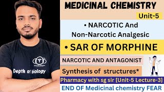 Narcotic and non narcotic analgesic  SAR of morphine  narcotic antagonist  morphine amp relate drug [upl. by Bollinger]