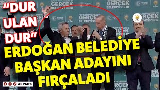 Erdoğanın Kocaeli mitinginde şok olay Erdoğan belediye başkanı adayını fırçaladı quotDur ulan durquot [upl. by Oicatsana874]