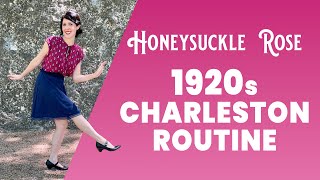 1920s CHARLESTON DANCE IN THE PARK TO HONEYSUCKLE ROSE 🌹 [upl. by Clara]