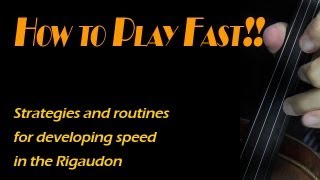 How to play fast  Strategies and routines for developing speed in the Rigaudon [upl. by Marcos]