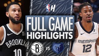 Brooklyn Nets vs Memphis Grizzlies  Full Game Highlights  October 30 2024  202425 NBA Season [upl. by Ainezey]