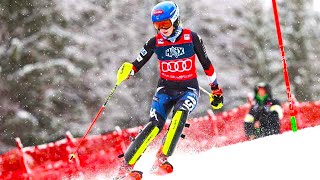 Mikaela SHIFFRIN  Slalom Run 1  Kranjska Gora SLO  2024  DNF [upl. by Xino598]