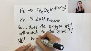 Galvanising zinc explanation sacrificial protection GCSE metals chemistry [upl. by Anisamot]