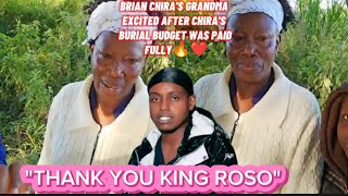 BRIAN CHIRAS GRANDMA EXCITED AFTER CHIRAS BURIAL BUDGET WAS PAID FULLY🔥❤RIP BRIAN🕊 [upl. by Namia514]