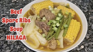 Lalong Pinasarap at Pinalambot ang Lutong Beef Spare Ribs SoupBeef Nilaga Pagkaing Pinoy [upl. by Lanuk]