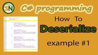 Example 1 How to Deserialize JSON Data into Custom C Class Objects using Newtonsoft [upl. by Ema97]