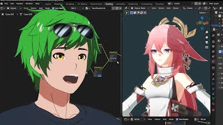 How to make the Perfect Toon Shader in Blender Goo Engine  The Shader Info Node [upl. by Norha]