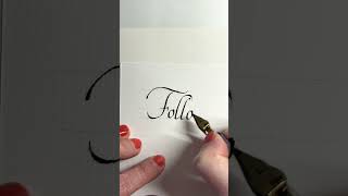 Handgeschriebener Text calligraphy italiccalligraphy schreiben kalligraphie handwriting ink [upl. by Yesnil]