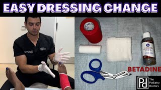 Wound Care Tutorial  Easy Dressing Change [upl. by Barbaresi993]