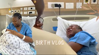 LABOUR amp DELIVERY VLOG the longest 6 hours of my life  NATURAL BIRTH NO EPIDURAL [upl. by Acebber]