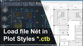 Hướng dẫn load file nét in ctb vào Plot Styles trên phần mềm progeCAD [upl. by Yentirb]