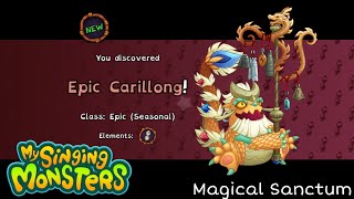 How to get Epic Carillong  Magical Sanctum My Singing Monsters 413 MSM [upl. by Aneryc]