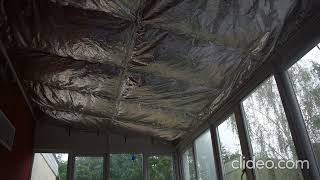 Insulated conservatory roof project 2021 [upl. by Leif]