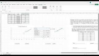 Linearization of Data and Graphing with Microsoft Excel [upl. by Filberto]