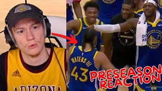 Reacting to Warriors vs Clippers 1st Preseason Game [upl. by Popele]