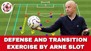 Defense and transition drill by Arne Slot [upl. by Rovit]