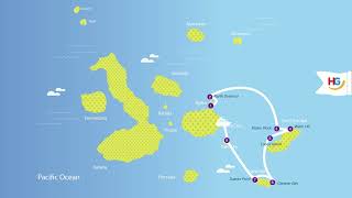 Yolita Yacht II 5 Days Itinerary  Galapagos Islands Cruises [upl. by Esinel]