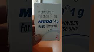 MERO 1 g  Meropenem Injection IP  For IV [upl. by Gruchot]