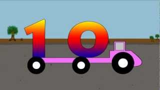 Vids4Kidstv  Number Trucks [upl. by Yenal]