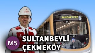 M5 Sultanbeyli  Çekmeköy Metro Hattı Google Earth Turu [upl. by Deeann907]