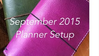 September 2015 Planner Setup [upl. by Ynaffet915]