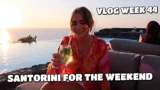 VLOG  SANTORINI FOR THE WEEKEND [upl. by Mallon]