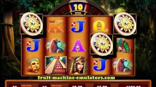 montezuma online slot free spins feature  retriggers [upl. by Akkeber]