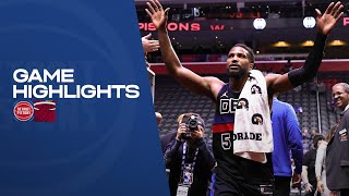 GAME HIGHLIGHTS Pistons Win vs Heat [upl. by Nivat]