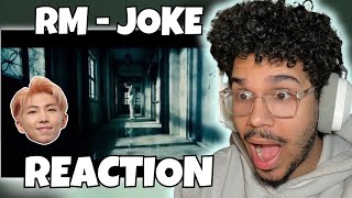 RM IS A RAP GOD  RM  JOKE 농담  MV REACTION [upl. by Reddy]