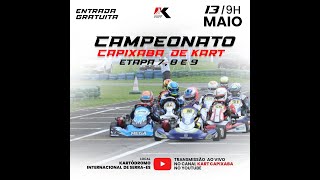 CAMPEONATO CAPIXABA DE KART ETAPAS 7 8 e 9 MANHÃ [upl. by Tteve798]